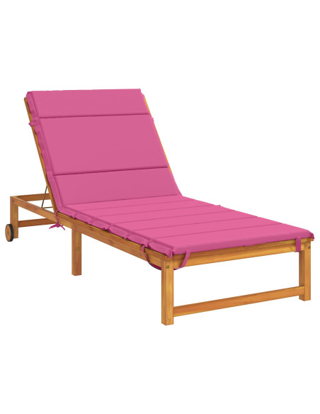 Cuscino per Lettino GEMERT 100% Poliestere Rosa 200 x 80 x 3 cm