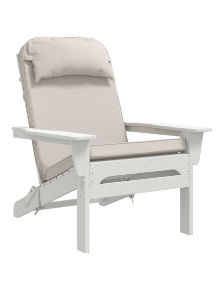 Cuscino per Lounger Sole 100% Poliestere Bianco 55 x 124 x 5 cm