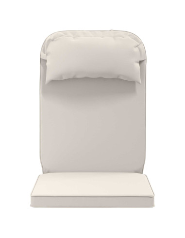 Cuscino per Lounger Sole 100% Poliestere Bianco 55 x 124 x 5 cm