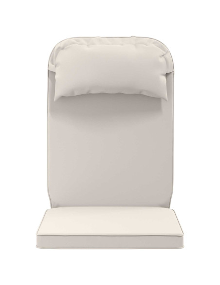Cuscino per Lounger Sole 100% Poliestere Bianco 55 x 124 x 5 cm