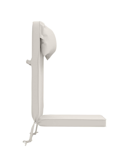 Cuscino per Lounger Sole 100% Poliestere Bianco 55 x 124 x 5 cm