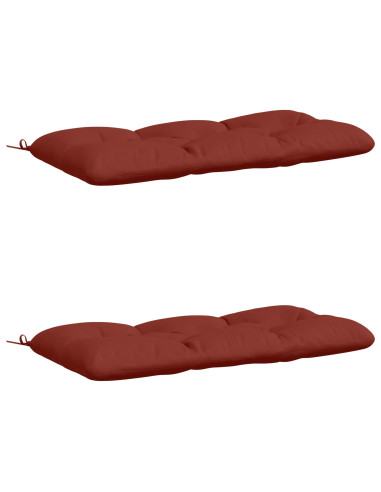 Cuscini per Panchina a 2 Pezzi VIANEN 100% Poliestere Rosso