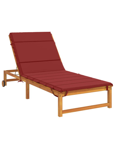Cuscino per Lettino GEMERT 100% Poliestere Rosso Vino