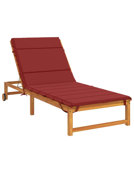 Cuscino per Lettino GEMERT 100% Poliestere Rosso Vino