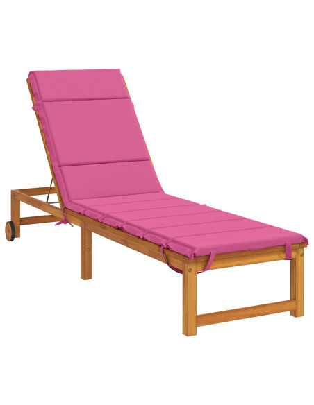 Cuscino per Lettino GEMERT 100% Poliestere Rosa 200 x 60 x 3 cm