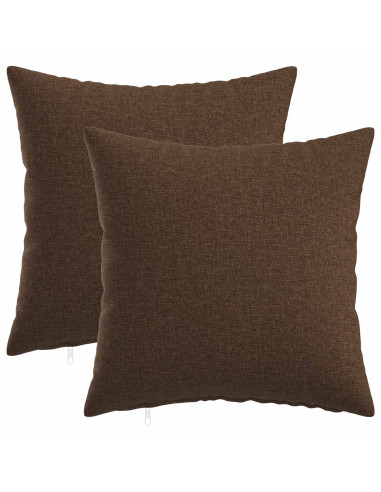 Cuscino con cuscino HEERLEN 2 pz Marrone Tessuto