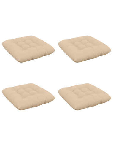 Cuscini per Seduta VIANEN 4 pz 100% Poliestere Crema
