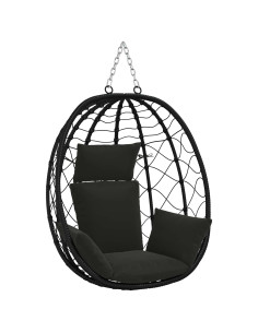 Cuscino Adirondack PUTTEN 100% Poliestere Nero 60 x 145 x 10 cm 2