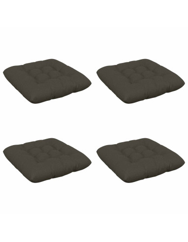 Cuscini per Seduta VIANEN 4 pz 100% Poliestere Antracite