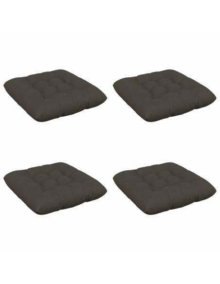 Cuscini per Seduta VIANEN 4 pz 100% Poliestere Antracite