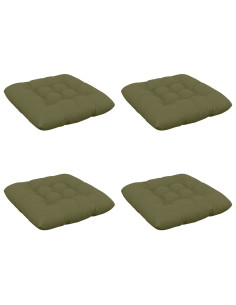Cuscini per Seduta VIANEN 4 pz 100% Poliestere Verde Oliva 2