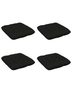 Cuscini per Seduta VIANEN 4 pz 100% Poliestere Nero 2