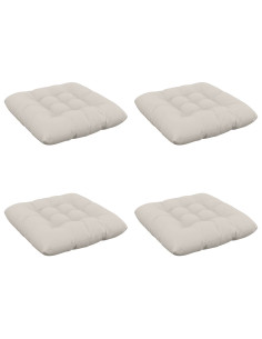 Cuscini per Seduta VIANEN 4 pz 100% Poliestere Bianco 2