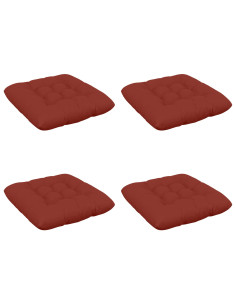 Cuscini per Seduta VIANEN 4 pz 100% Poliestere Rosso 2