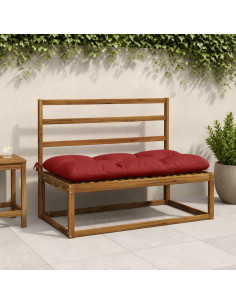 Cuscino per panchina VIANEN 100% Poliestere Rosso