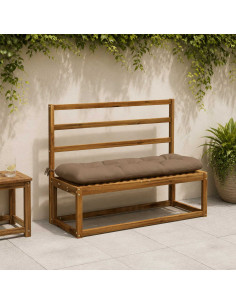 Cuscino per panchina VIANEN 100% Poliestere Tortora