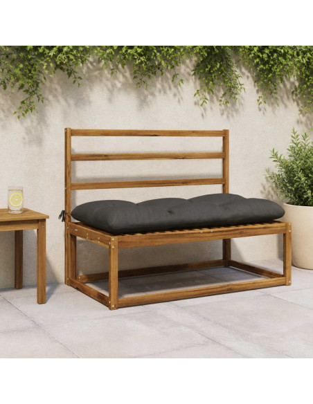 Cuscino per panchina VIANEN 100% Poliestere Antracite