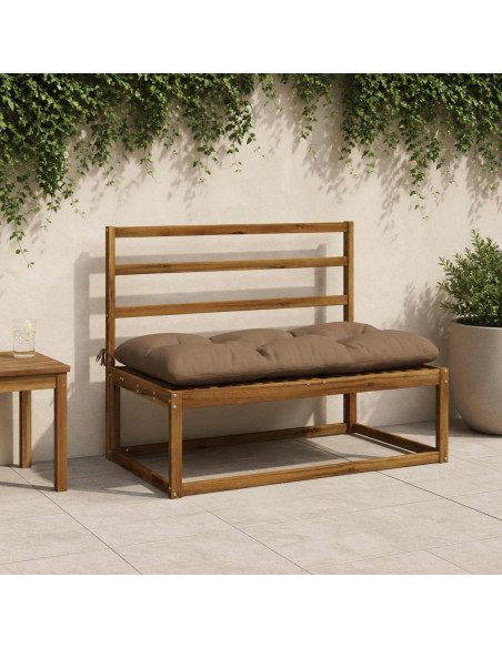 Cuscino per panchina VIANEN 100% Poliestere Tortora