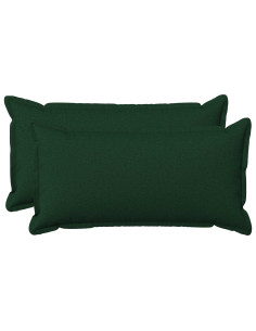 Cuscino con cuscino HOUTEN 2 pz Verde Scuro Lino
