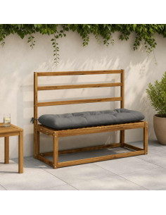 Cuscino per panchina VIANEN 100% Poliestere Grigio