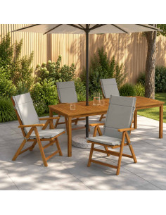 Cuscini per Sedia Alta in 4 Pezzi GEMERT 4 pcs 100% Poliestere