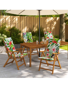 Cuscini per Sedia Alta in 4 Pezzi GEMERT 4 pcs 100% Poliestere