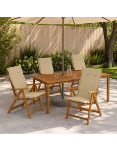 Cuscini per Sedia Alta in 4 Pezzi GEMERT 4 pcs 100% Poliestere