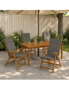 Cuscini per Sedia Alta in 4 Pezzi GEMERT 4 pcs 100% Poliestere