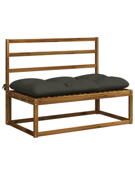 Cuscino per panchina VIANEN 100% Poliestere Antracite