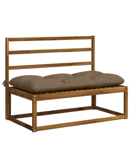 Cuscino per panchina VIANEN 100% Poliestere Tortora