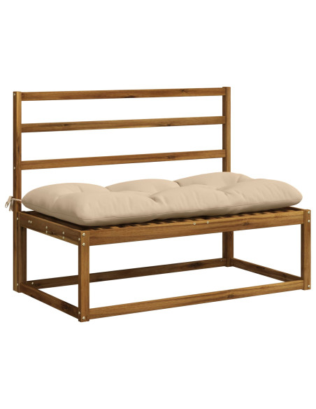 Cuscino per panchina VIANEN 100% Poliestere Crema