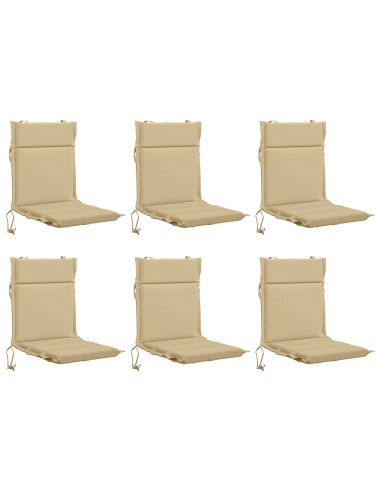 Cuscini per Sedia Alta in 6 Pezzi GEMERT 6 pcs 100% Poliestere