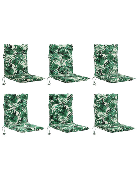 Cuscini per Sedia Alta in 6 Pezzi GEMERT 6 pcs 100% Poliestere
