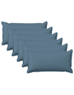 Cuscino con cuscino HOUTEN 6 pz Blu jeans Lino