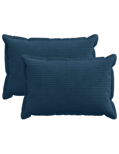 Federa 2 pz HOUTEN Blu navy 30 x 50 cm corduroy