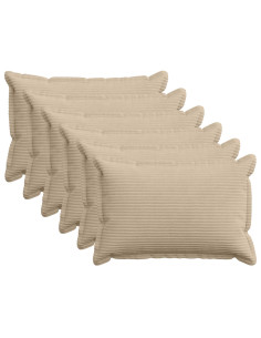 Federa 6 pz HOUTEN Tortora 30 x 50 cm corduroy