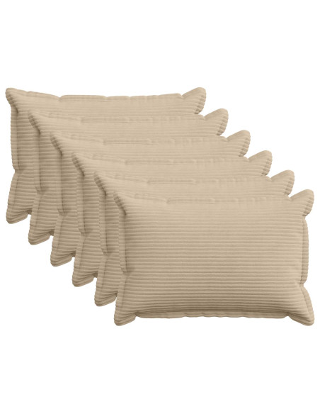 Federa 6 pz HOUTEN Tortora 30 x 50 cm corduroy