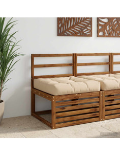 Cuscino per Sedia in Unico Pezzo VIANEN 100% Poliestere Crema