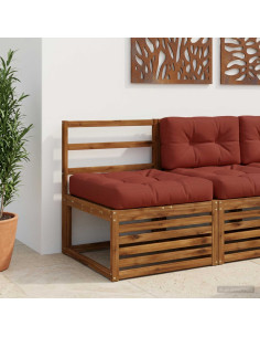 Cuscino per Sedia in Unico Pezzo VIANEN 100% Poliestere Rosso