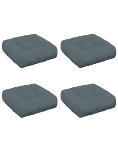 Cuscini per Sedia in 4 Pezzi VIANEN 4 pcs 100% Poliestere Blu 2