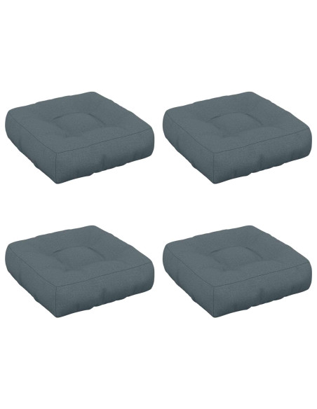 Cuscini per Sedia in 4 Pezzi VIANEN 4 pcs 100% Poliestere Blu
