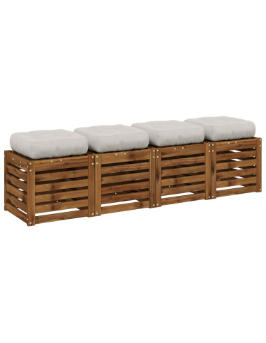 Cuscini per Sedia in 4 Pezzi VIANEN 4 pcs 100% Poliestere
