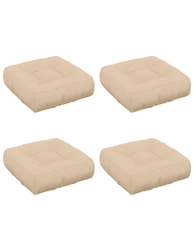 Cuscini per Sedia in 4 Pezzi VIANEN 4 pcs 100% Poliestere Crema