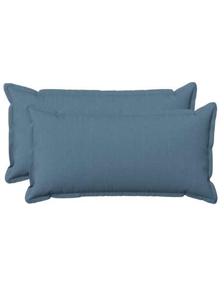 Federa 2 pcs HOUTEN Blu jeans 40 x 80 cm Lino
