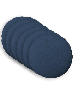 Cuscino con cuscino HEERLEN 6 pz Blu Tessuto
