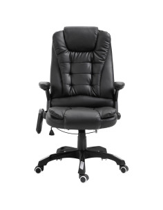 Sedia da Ufficio Massaggiante Nera in Similpelle