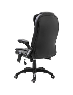 Sedia da Ufficio Massaggiante Nera in Similpelle 2