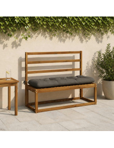 Cuscini per Panchina a 2 Pezzi VIANEN 100% Poliestere Grigio