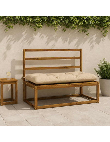 Cuscini per Panchina a 2 Pezzi VIANEN 100% Poliestere Crema