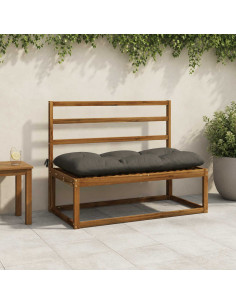Cuscini per Panchina a 2 Pezzi VIANEN 100% Poliestere Antracite